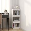vidaXL Bücherregal/Raumteiler Weiß 40x35x103 cm Massivholz Kiefer 810845 Bild 3