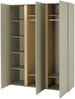 Kleiderschrank Lonitz LZ01 (Farbe: Eucalyptus / Eucalyptus + Eiche Baltic Dune) Bild 2
