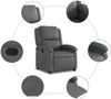 vidaXL Relaxsessel Grau Kunstleder 3205446 Bild 5