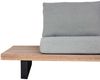 Garten-Garnitur mit Sessel HWC-H54, Lounge-Set Sofa, Spun Poly Akazie Holz FSC® Aluminium ~ hellbraun, Polster hellgrau Bild 5