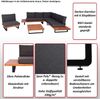 Garten-Garnitur mit Sessel HWC-H54, Lounge-Set Sofa, Spun Poly Akazie Holz FSC® Aluminium ~ hellbraun, Polster hellgrau Bild 2
