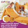 Linodino Kindersofa Spielsofa I aus Schaumstoff Bausteine I Spielcouch für Kinder, 3 Jahre Garantie Bild 3