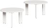 vidaXL Couchtisch 2 pcs Weiß Massivholz Kiefer 873560 Bild 2
