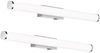 LED Bad Wandleuchten 2er Set mit Schalter Chrom - Spiegelleuchten, Breite 60cm Bild 2