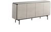 KAWOLA Sideboard AVRIL 4 Türen Eiche grau 87 x 40 x 181 cm Bild 3