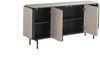 KAWOLA Sideboard AVRIL 4 Türen Eiche grau 87 x 40 x 181 cm Bild 5