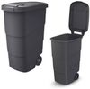 Prosperplast Mülltonnenbox Mülleimer Mülltonne Abfallbehälter Abfallcontainer 90L, Deckelverriegelung, Mit Deckel, Mit Griff, Mit Rädern, Wetterresistent Bild 4