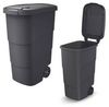 Prosperplast Mülltonnenbox Mülleimer Mülltonne Abfallbehälter Abfallcontainer 90L, Deckelverriegelung, Mit Deckel, Mit Griff, Mit Rädern, Wetterresistent Bild 5
