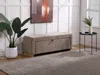 Vente-unique - CAPINO Sitzbank SamtStoff Schokoladenbraun - B 42 cm x H 46 cm x L 130 cm Bild 1