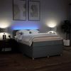 vidaXL Boxspringbett mit Matratze Dunkelgrau 140x200 cm Stoff 3289780 Bild 5