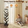 Patbrela Bücherregal 360° Bücherregal Drehbar Standregal Multifunktionales 17 Ebenen, Beweglich und Feststellbar, für Wohnzimmer Schlafzimmer, 40x40x127cm Bild 3