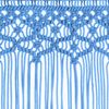 vidaXL Makramee Vorhang Blau 140x240 cm Baumwolle 323987 Bild 4