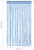 vidaXL Makramee Vorhang Blau 140x240 cm Baumwolle 323987 Bild 5