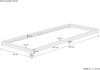 Überlanges Bodenbett Futon extra niedriges Holzbett 90x220 Kiefer lackiert V-60.47K-09-220 Rollrost und Matratze inkl. Bild 4