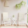 vidaXL Hochlehner-Auflagen 2 Stk. Melange Creme 120x50x4 cm Stoff 4002418 Bild 3