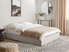 Bett mit Stauraum DINAN 140 x 200 cm Stoff Hellgrau Bild 3