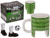 Kaffeetasse Fußballplatz ca. 12 x 9 cm mit Zubehör Fußball Tasse aus Steingut Bild 5