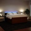vidaXL Boxspringbett mit Matratze Rosa 200x200 cm Samt 3288719 Bild 4
