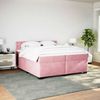 vidaXL Boxspringbett mit Matratze Rosa 200x200 cm Samt 3288719 Bild 5