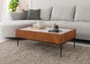 Couchtisch Akazie 110x60x38 natur / weiß lackiert KARLSTAD #01 Bild 3