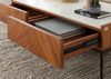 Couchtisch Akazie 110x60x38 natur / weiß lackiert KARLSTAD #01 Bild 5