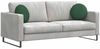 vidaXL Sitzkissen 2 pcs Dunkelgrün Ø 40 cm Cordstoff 42014154 Bild 3