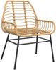 vidaXL 5-teiliges Garten-Esszimmerset Braunes Polyrattanglas 3334444 Bild 4