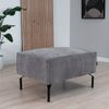 Bronx71 Chenille Hocker Kansas taupe Bild 4