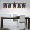 RGB LED Pendellampe, Metall, Textil, schwarz, goldfarben Bild 3