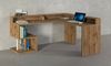 Dmora Schreibtisch Auletta, Eckschreibtisch mit Ablagefächern, Mehrzweck-Büroschreibtisch mit Platte, 180x92,5x160 cm, Eiche Bild 4