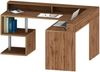 Dmora Schreibtisch Auletta, Eckschreibtisch mit Ablagefächern, Mehrzweck-Büroschreibtisch mit Platte, 180x92,5x160 cm, Eiche Bild 5