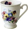 Ambiente Luxury Paper Products Tasse Porzellan, Becher Tee, Kaffee, Sommer Blumen Mug Kollektion, Material Porzellan Blumen Veilchen Kollektion, Sommer Kollektion, ideal als Geschenk Bild 4
