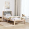 vidaXL Bettrahmen Hellgrau 80 x 200 cm Massives Kiefernholz 878219 Bild 4