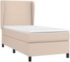 vidaXL Boxspringbett mit Matratze Cappuccino-Braun 90x200cm Kunstleder 3128894 Bild 3