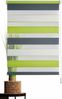 ondeco Doppelrollo Klemmfix Duo Rollo für Fenster ohne Bohren, Sonnenschutz Plisseerollo lichtdurchlässig und Blickdicht - Green-Grau - 100x160 cm Bild 2