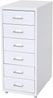 Rollcontainer Boston T851, Schubladenschrank Stahlschrank, 69x28x41cm 6 Schubladen ~ weiß Bild 4