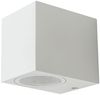 RGB LED Wandleuchte, Außen, Alu, Glas, weiß, H 8 cm Bild 2