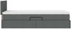 vidaXL Aufbewahrungsbett mit Matratze Dunkelgrau 90 x 190 cm 3370414 Bild 5