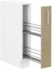 Küche Lara Cappuccino Hochglanz Unterschrank 15 cm Schrankauszug Küchenschrank Bild 2