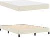 vidaXL Bettrahmen mit Matratze Creme 140 x 190 cm Stoff 3398630 Bild 5
