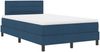 vidaXL Boxspringbett mit Matratze mit LED Blau 120 x 190 cm Stoff 3342120 Bild 2