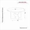 moebel17 Couchtisch Couchtisch Enigma Beige Travertin Optik Ø 75 cm Wohnzimmertisch (Einzelmöbel, 1-St, Besteht aus 1 Couchtisch), Pflegeleichte Oberfläche, Granitoptik Bild 4