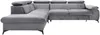 Vente-unique - SAMARA Sofa SamtStoff Grau - B 221 cm x H 75 cm x L 275 cm Bild 3