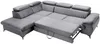 Vente-unique - SAMARA Sofa SamtStoff Grau - B 221 cm x H 75 cm x L 275 cm Bild 4