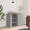 vidaXL Wandregal Grau Sonoma 75x35x60 cm Holzwerkstoff 848428 Bild 3