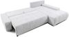 Ecksofa Sofa mit Schlaffunktion VOGAR Stoff Poso Grau Ottomane Rechts Bild 3