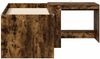 vidaXL Hochbett mit Schreibtisch für Kinder 2 Stk. Geräucherte Eiche 3423466 Bild 4