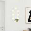 vidaXL Spiegel mit LED-Leuchten 60x30 cm Glas Oval 3102974 Bild 3