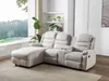 Vente-unique - MACEDONIA Sofa Stoff Beige - B 172 cm x H 102 cm x L 231 cm Bild 2