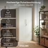 STEELSØN 'Regulus' Aktenschrank, Metall, weiß, 175x40x80 cm, abschließbar, Metallschrank mit 5 Fächern, geeignet als Werkzeugschrank Bild 2